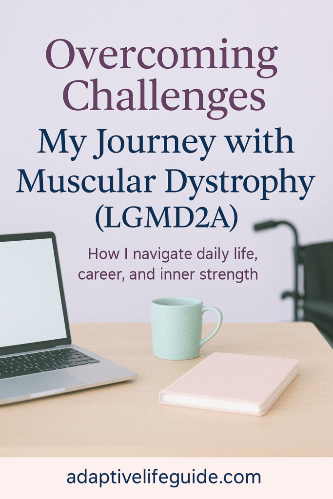 Overcoming Challenges: My Journey of Working with Muscular Dystrophy (LGMD2A) 16 -